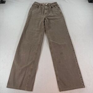 PacSun 90s Boyfriend Jeans Taupe Brown High‎ Rise Straight Leg Women 23
